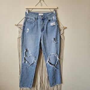 Böhme Bohme Distressed Blue Mom Jeans 27x27